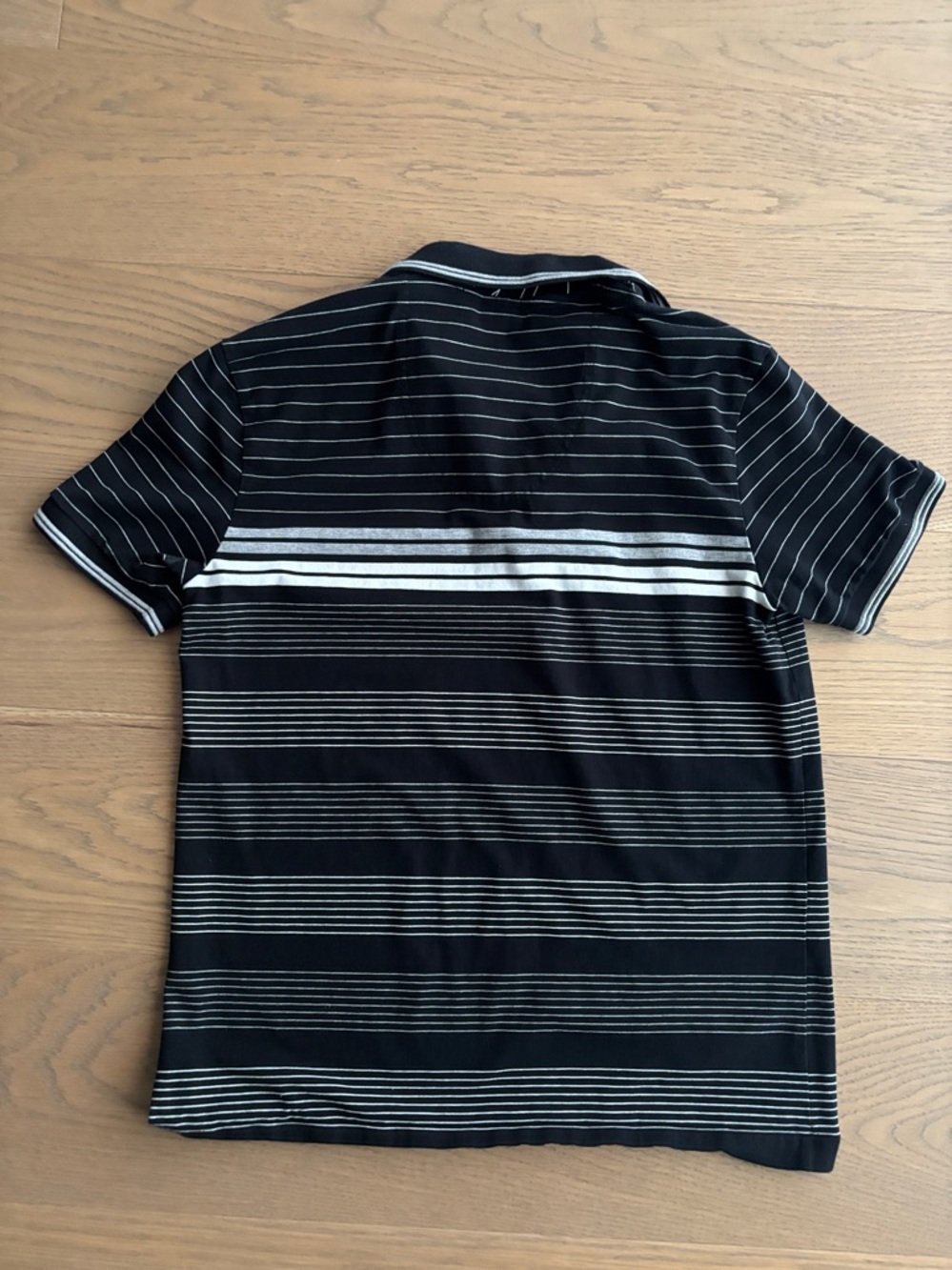 BOSS Black Polo with White Stripe Accents - Picture 4 of 4